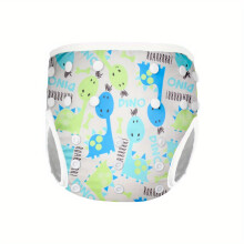 (M, G16) Reusable Waterproof Swim Nappy for Infants, Rabbit Print