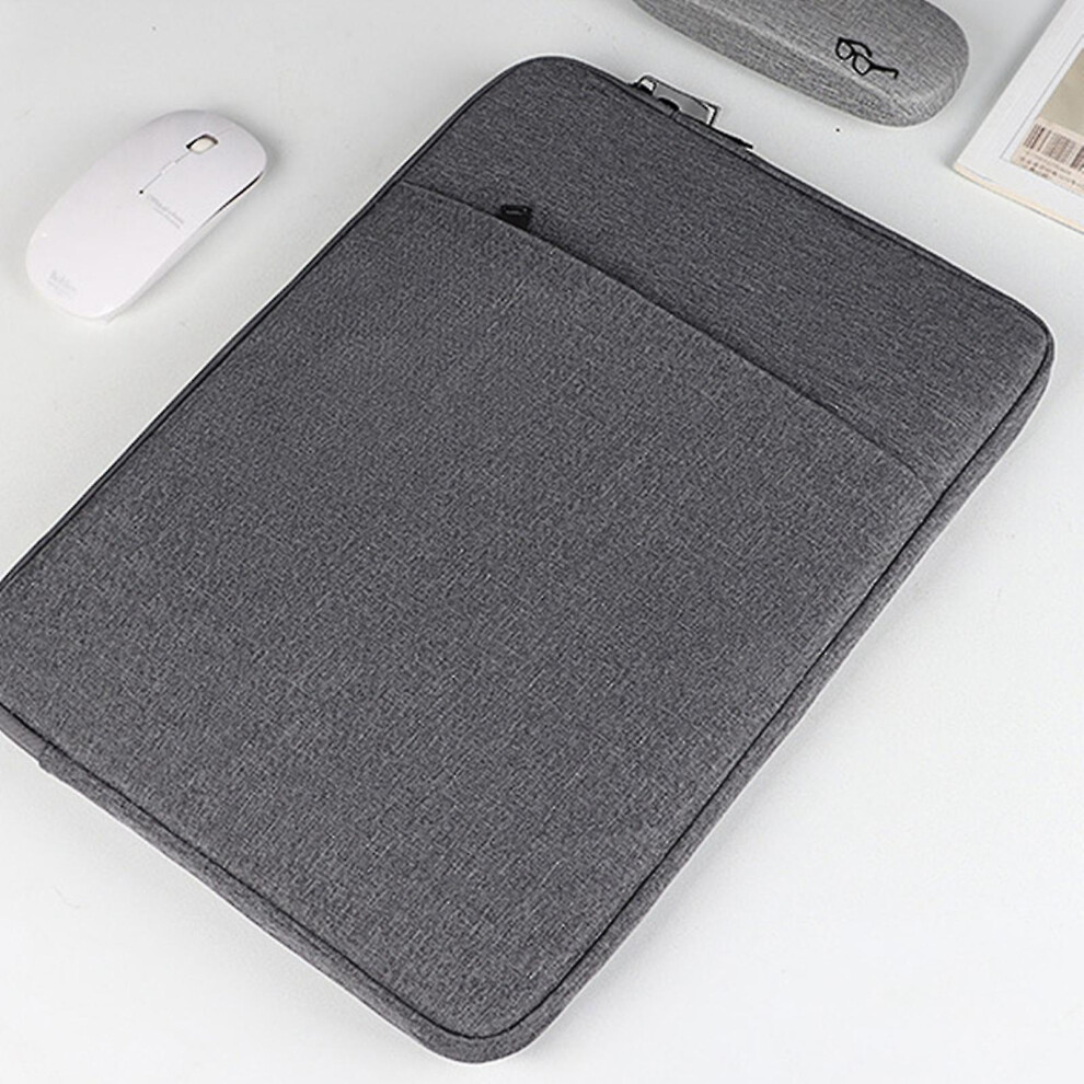 (Space 13.3Inch) Laptop Sleeve For Macbook Air/Pro Shockproof Protective Case With Zipper Closure For 11.6-15.6 Inch Notebook Gray 9324781075226
