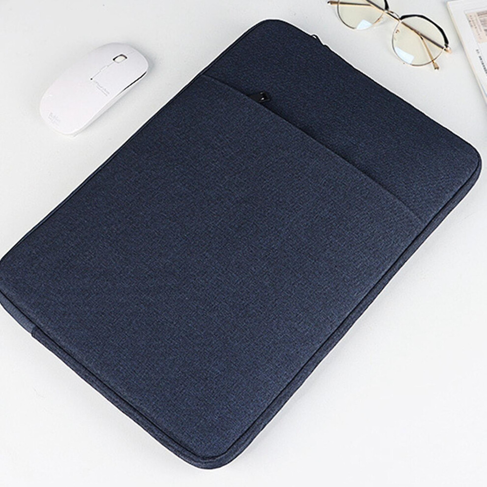 (Navy 15.6Inch) Laptop Sleeve For Macbook Air/Pro Shockproof Protective Case With Zipper Closure For 11.6-15.6 Inch Notebook Blue 9324781075288