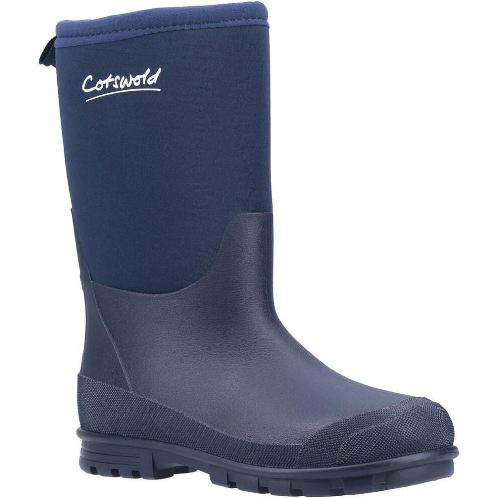 (4 UK, Navy) Cotswold Childrens/Kids Hilly Neoprene Wellington Boots