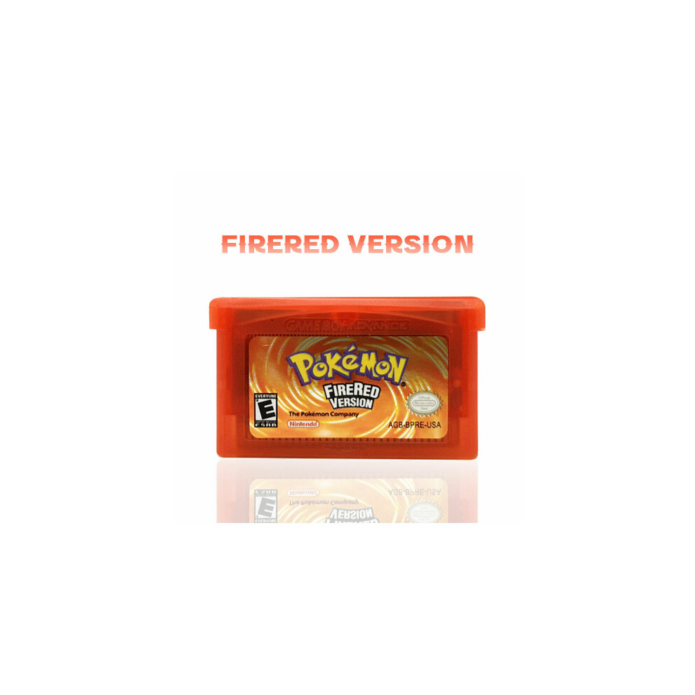 (Fire Red) Pokemon Game Card NINTENDO Pokemon Ruby Games GBA Game Boy Advance