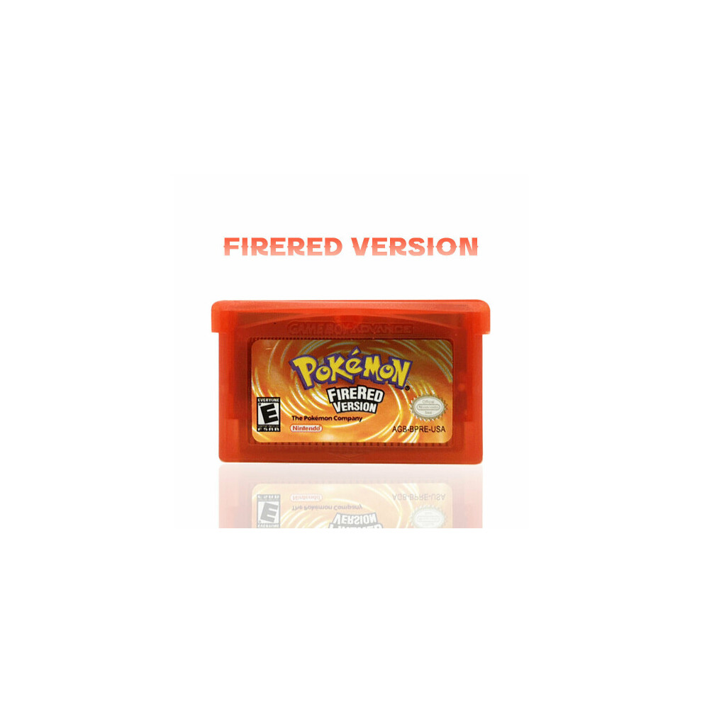 (Fire ) Pokemon Game Card Nintendo Pokemon Ruby Games Gba Game Boy Advance Red 7065177388309