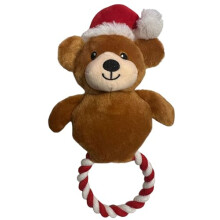 Dog Interactive Christmas Pet Plush Chew Toy Squeak Honking Santa Snowman Reindeer Penguin Turkey Dog Toys Soft Natural Corduroy Stuffed Dog Pet Xmas
