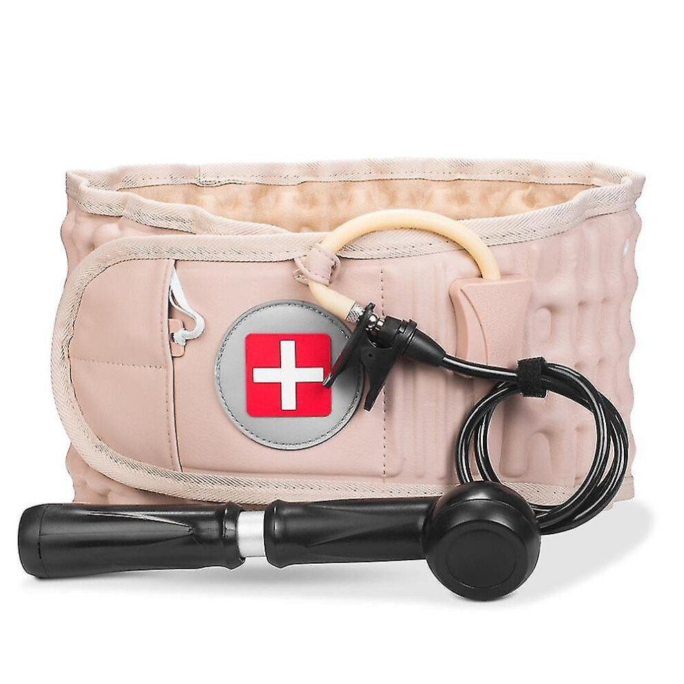 Christmas Decompression Lumbar Support Belt Waist Air Traction Brace Spinal Back Relief Belt Backach Pain Release Massager Unisex