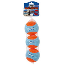 Chuckit! Amphibious Dog Balls Floating Dog Toy Fetch Balls Indoor and Outdoor Toys for Dogs - 3 Pack