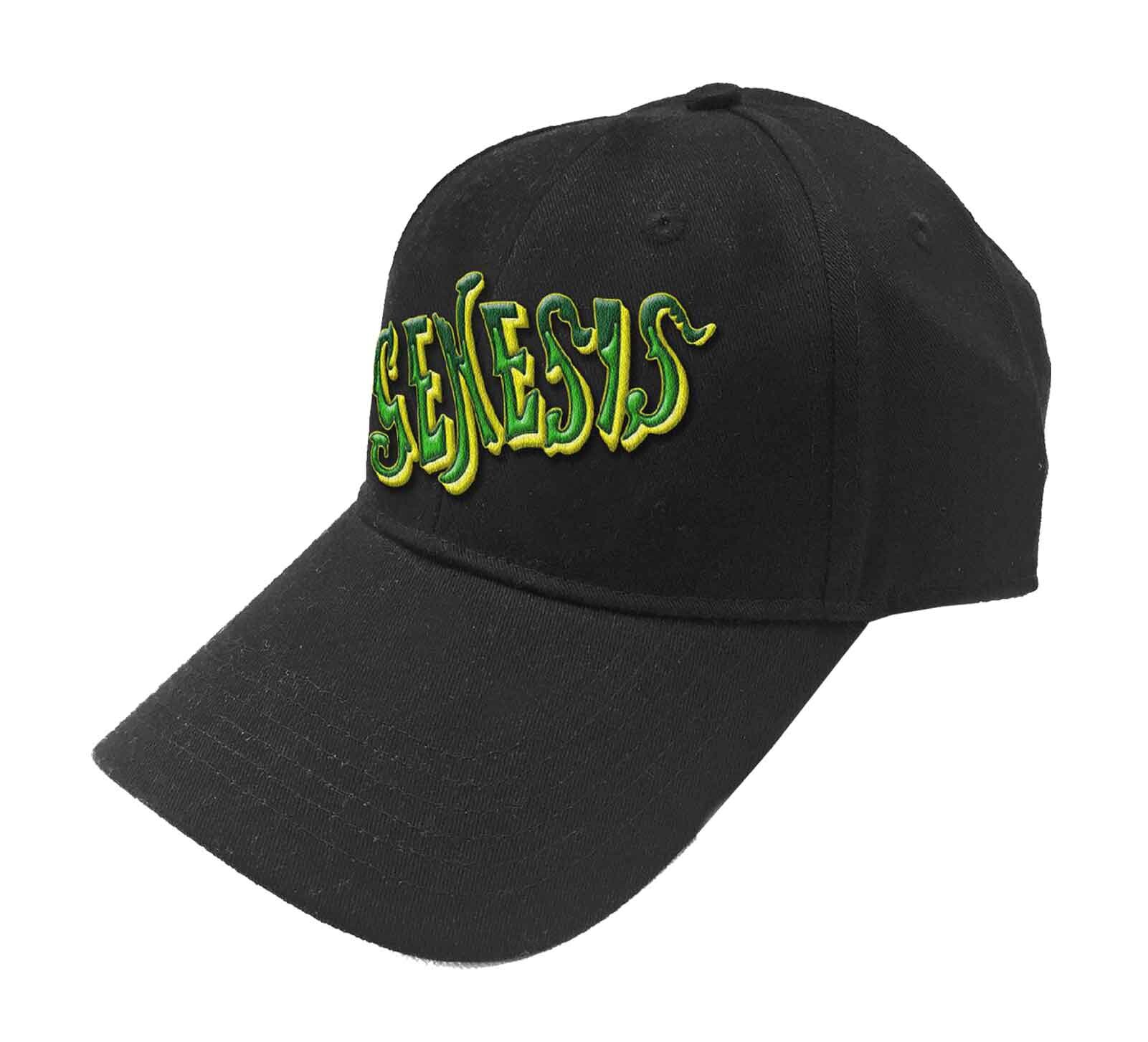 Genesis Baseball Cap Green Classic Band Logo new Official Black ...