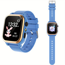 (Blue) Educational Smart Watch for Kids with Camera, 16 Games, Alarm, Video, Music Player