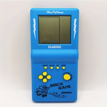 (Blue) Large-Screen Electronic Game Machine for Kids