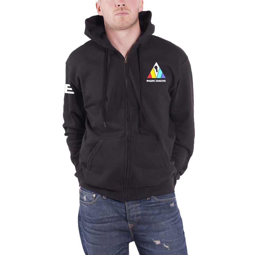 (XL, Black) Imagine Dragons Triangle Hoodie