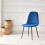 (Blue, 4) 2/4/6x Dining Chairs metal Legs Home office 5