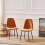 (Orange, 2) 2/4/6x Dining Chairs metal Legs Home office 4