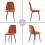 (Orange, 2) 2/4/6x Dining Chairs metal Legs Home office 5