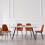 (Orange, 2) 2/4/6x Dining Chairs metal Legs Home office 6