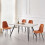 (Orange, 4) 2/4/6x Dining Chairs metal Legs Home office 5