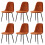 (Orange, 6) 2/4/6x Dining Chairs metal Legs Home office 1