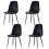 (Black, 4) 2/4/6x Dining Chairs metal Legs Home office 7