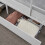 Heavy Stable Metal Bunk Bed Frame Single Loft Sleeper W/ Two Drawers & Ladder 7