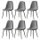 (PU-Grey, 6) 2/4/6x Dining Chairs metal Legs Home office 1
