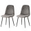 (Grey, 2) 2/4/6x Dining Chairs metal Legs Home office 3