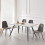 (Grey, 4) 2/4/6x Dining Chairs metal Legs Home office 5