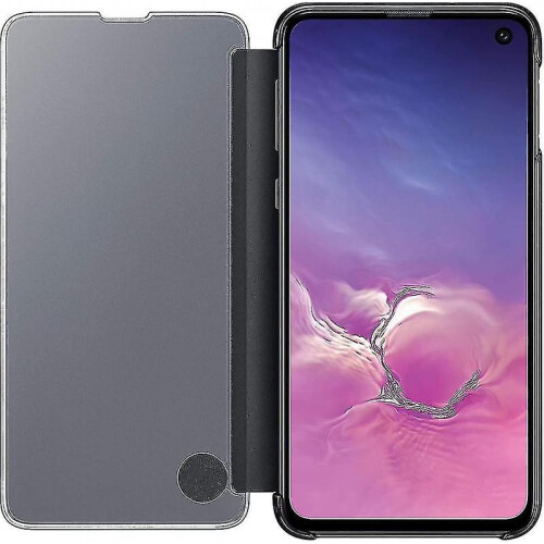 Compatible Samsung Galaxy S10 Protective Clear View Folio Cover Case - Black 1