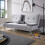Home Source Home Source Luna Velvet 2 Seater Double Sofa Bed - Grey 2