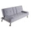 Home Source Home Source Luna Velvet 2 Seater Double Sofa Bed - Grey 12