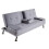 Home Source Home Source Luna Velvet 2 Seater Double Sofa Bed - Grey 13