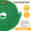 Expandable Garden Hose Pipe 30m/100ft - Includes 7 Function Nozzle Spray Gun Adapters Hanging Hook Holder 8