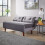 Home Source (Grey - Dobule) Morella Velvet Single / Double Folding Sofa Bed 3