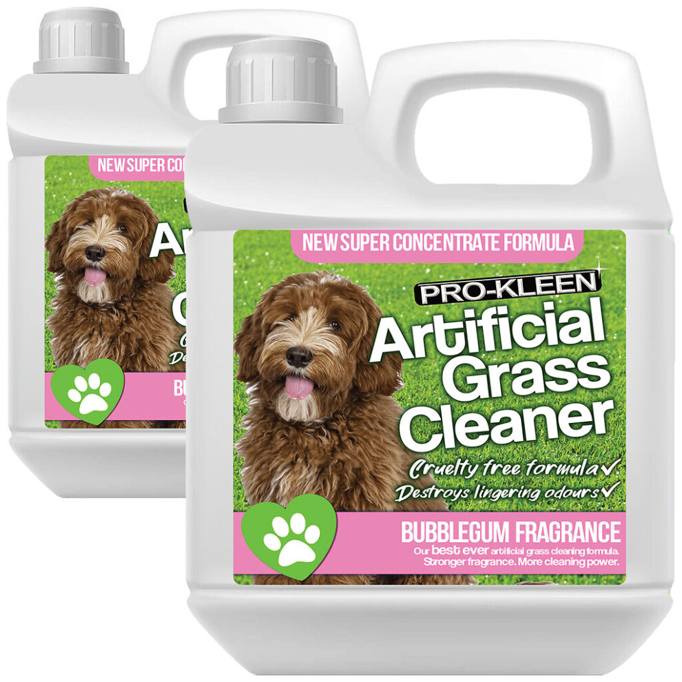 (2L, Bubblegum) Pro-Kleen 1L Artificial Grass Cleaner