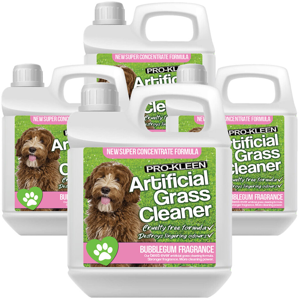 (4L, Bubblegum) Pro-Kleen 1L Artificial Grass Cleaner