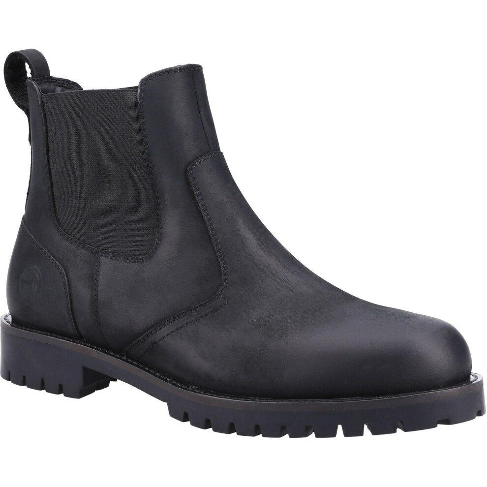 (6 UK, Black) Cotswold Mens Bodicote Leather Chelsea Boots