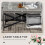Outsunny Outsunny PE Wicker Outdoor Coffee Table, Rattan Side Table w/ Plastic Board 4