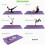 Dripex (Purple) 8FT Foldable Gym Mat: Thick Foam, Soft PU Leather 3
