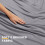 (Grey, Double) 40cm Extra Deep Fitted Bed Sheet in All Sizes UK 4