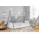 Birlea White Single Bed Frame Birlea Teepee 3FT Grey Indian Tipi Solid Wood Canopy 1