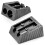 (Silver, Double Hole) Ashton and Wright Metal Pencil Sharpeners - 2 Pack 1