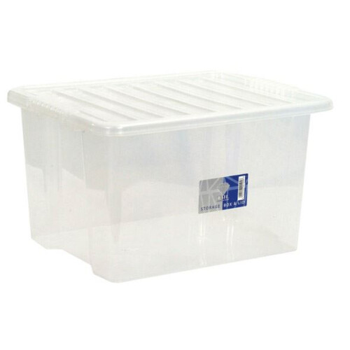 TML - Storage Box & Lid - 30L Clear
