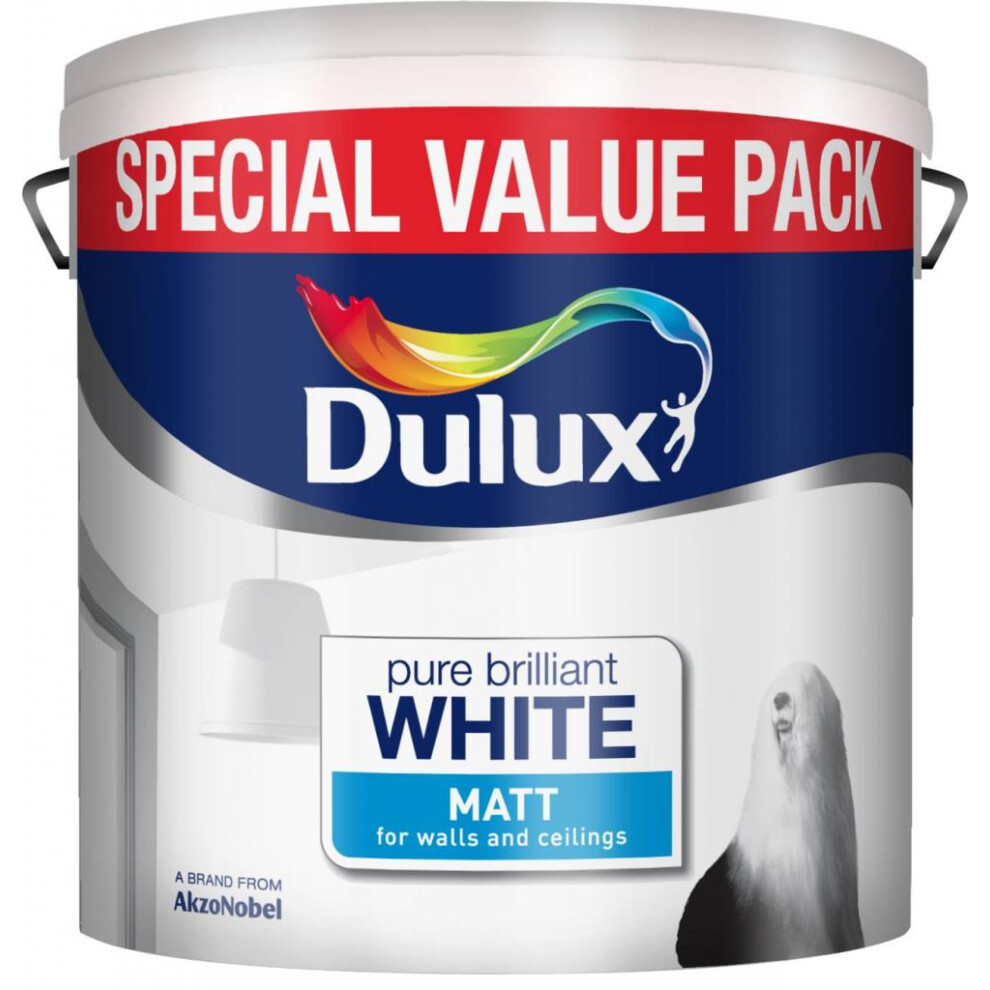 Dulux - Matt 6L - Special Value Pure Brilliant White