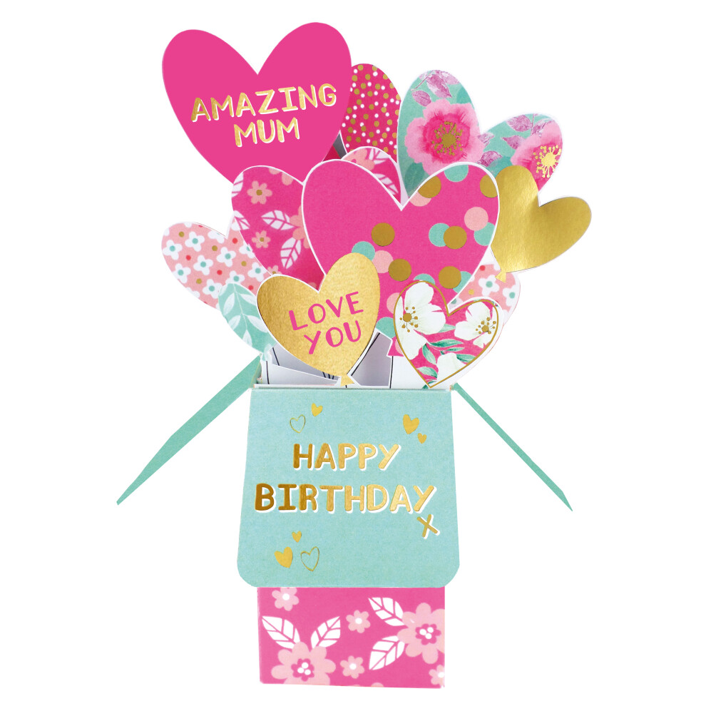 Second Nature Clever Cube Amazing Mum Best Mum Ever! Birthday Pop Up Greeting Card
