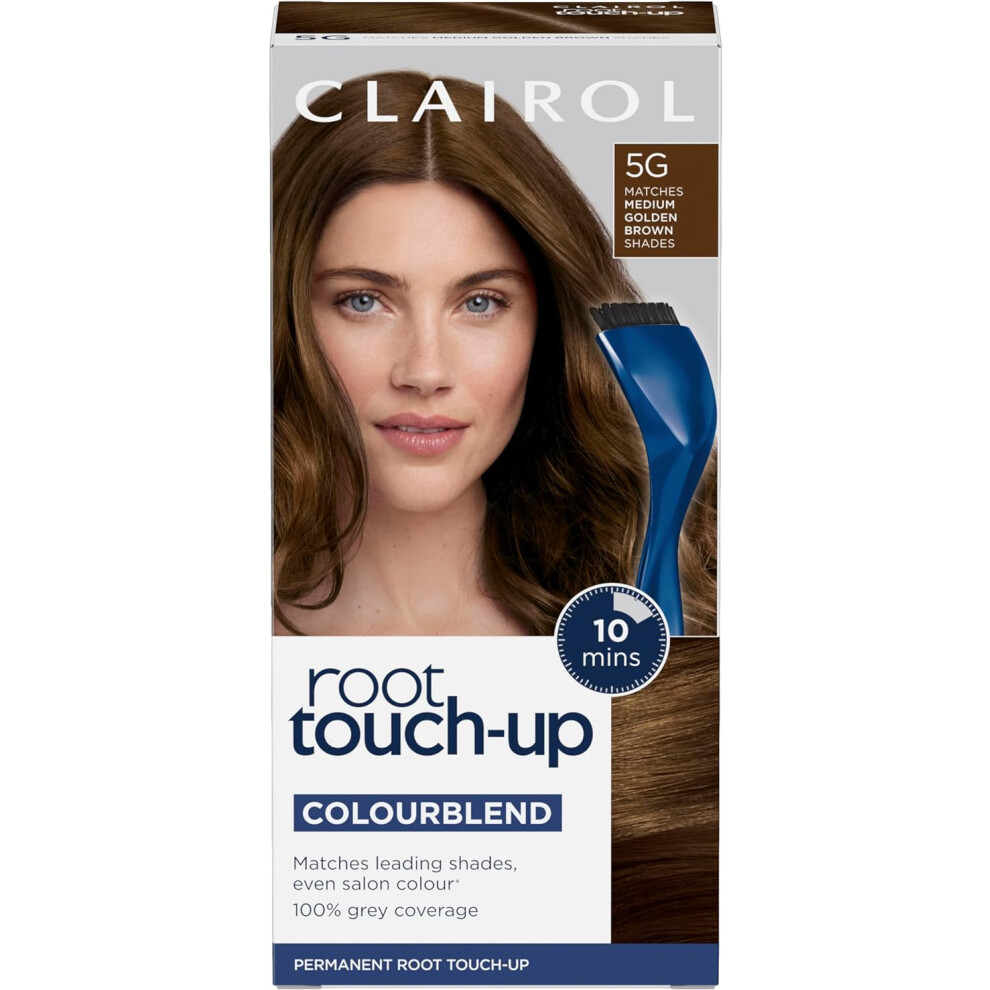 Clairol Root Touch Up Permanent Hair Dye, 5G Medium Golden Brown