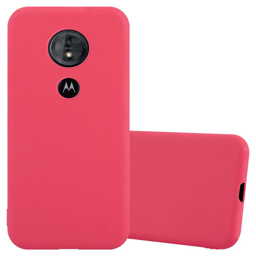 Cadorabo (Candy Rot, Motorola Moto E5 / G6 Play) Case For Motorola Moto E5 / G6 Play Cover Protection Tpu Silicone Gel Back Case Red