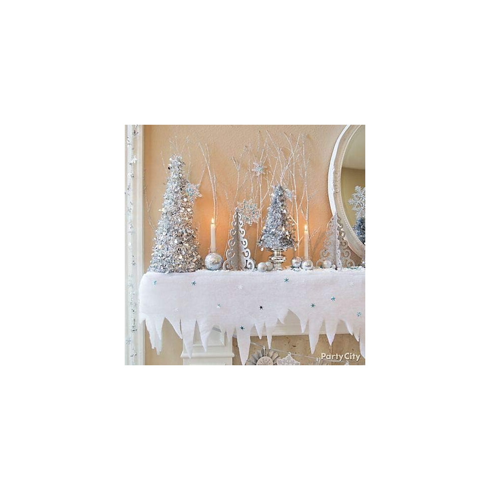 Hartes Xmas Snow Blanket Roll 240Cm X 91Cm - Ideal For Winter Scenes & Grotto Displays Under Led Village Displays (Code: Snow Blanket Roll)