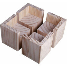 Set Of 4 Furniture Risers Wooden Furniture Risers, Desk Bed Riser Furniture Leg Lift Feet Up For Desk Table Bed(size:5x5x5cm)