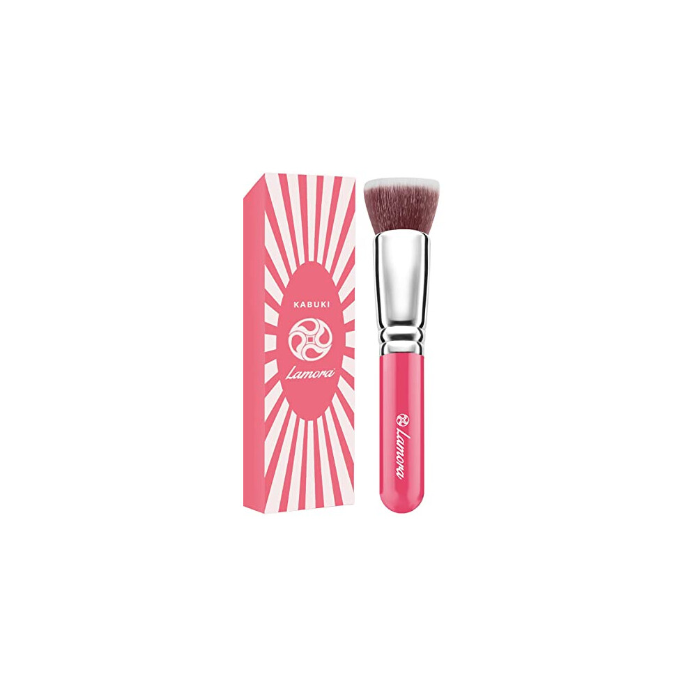 Make Up Brush Foundation Kabuki Flat Top - Perfect For Blending Liquid, Cream or Flawless Powder Cosmetics - Buffing, Stippling, Concealer - Premium