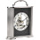 WIDDOP and Co. Silver & Black Mantel Clock Skeleton Movement Aluminium Frame - W2920 2