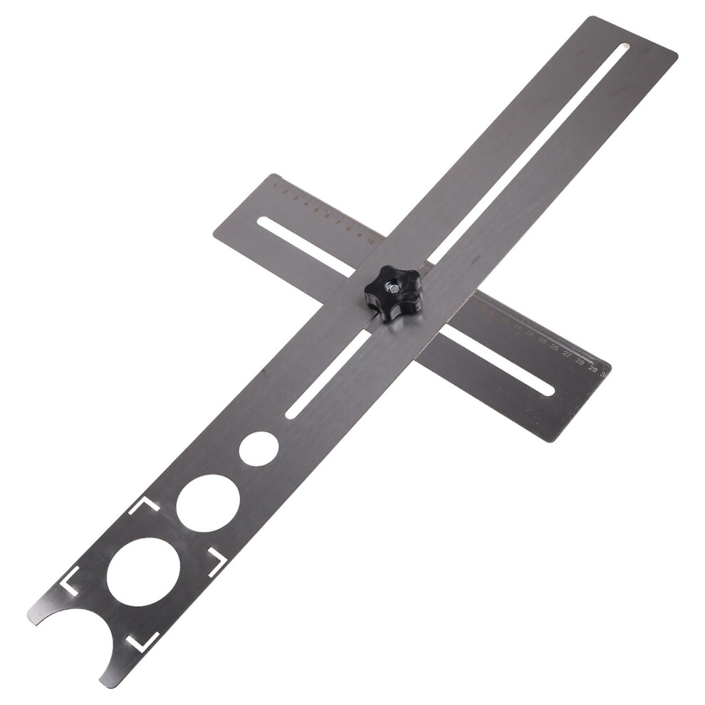 Ceramic Tile Hole Locator Adjustable Position Ruler Hole Locator 360 Degree 9324781130918