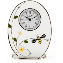widdop Sophia Mantel Wire & Glass Bee Clock