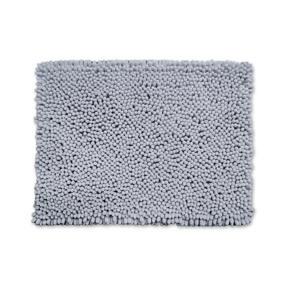 Allure Bath Fashions (Dove Grey) Allure Jumbo Bobble Bath Mat Non Slip 50 X 70Cm, Luxurious Deep Pile, Super Soft & Absorbent, Easy Care & Quick Dry